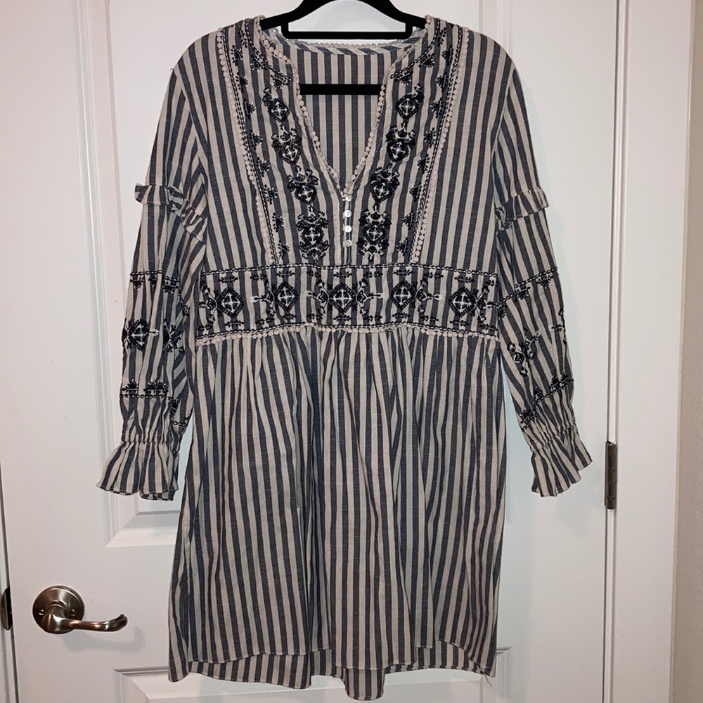 NWOT Shein Stripe Smock Dress
